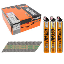 Paslode iM350+ Ring Shank Bright Nails - 2.8 x 51mm (3300 Box + 3 Fuel Cells)