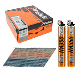 Paslode iM350+ Plain Shank Hot Dipped Galvanised Nails - 3.1 x 90mm (2200 Box + 2 Fuel Cells)