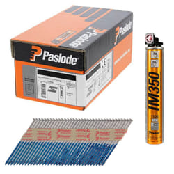 Paslode iM350+ Ring Shank Hot Dipped Galvanised Nails - 3.1 x 75mm (1100 Box + 1 Fuel Cell)
