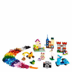 LEGO 10698 Classic Large Creative Brick Box Construction Set, Toy Storage with Windows, Doors and Green Baseplate, Building Toys for Kids - Additional view 4