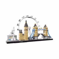 LEGO 21034 Architecture Skyline Model Building Set, London Eye, Big Ben, Tower Bridge Model Collection, Office Home Décor, C ...