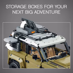 LEGO 42110 Technic Land Rover Defender Off Road 4x4 Car, Exclusive Model Advanced Building Kit, Collectable Toys Set - Additional view 6