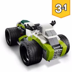 LEGO 31103 Creator 3-in-1 Rocket Truck, Off Roader, Quad Bike