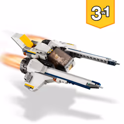 LEGO 31107 Creator 3in1 Space Rover Explorer, Base & Shuttle Flyer Building Set, Spaceship Construction Toy - Additional view 4