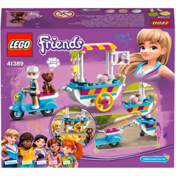 LEGO 41389 Friends Ice Cream Cart Playset with Stephanie, Scooter and Dash