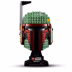 LEGO 75277 Star Wars Boba Fett Helmet Display Building Set, Advanced Collectible Gift Model for Adults