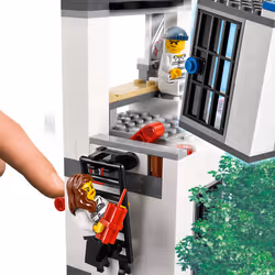 LEGO 60246 City Police Station Building Set with 2 Truck Toys, Light & Sound Bricks, Drone and Motorbike