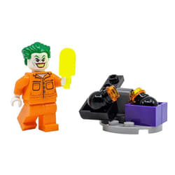LEGO Superheroes: Arkham Joker Minifigure with Bomb Catapult