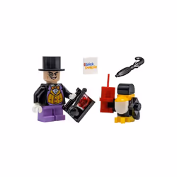 LEGO Superheroes: Penguin Minifig with Helper Dynamite and Black Cape