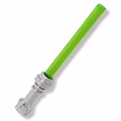 LEGO Accessories: Star Wars Replacement Dark Green (Lightly Frosted) Lightsaber (Trans-Dark Green) - for Minifigs