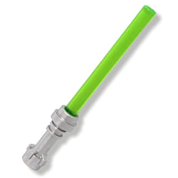 LEGO Accessories: Star Wars Replacement Dark Green (Lightly Frosted) Lightsaber (Trans-Dark Green) - for Minifigs