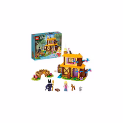 LEGO 43188 Disney Princess Aurora's Forest Cottage Sleeping Beauty Playset with Maleficent Minifigure and Animal Figures