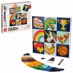 LEGO 21226 Art: Project - Create Together Set  Canvas Wall D?cor  Collaborative Creative Activity  Xmas Gift Idea for Kids  A ...
