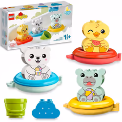 LEGO 10965 DUPLO Bath Time Fun: Floating Animal Train Bath Toy for Babies and Toddlers 1.5 Years Old with Duck, Hippo and Pol ...