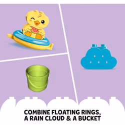 LEGO 10965 DUPLO Bath Time Fun: Floating Animal Train Bath Toy for Babies and Toddlers 1.5 Years Old with Duck, Hippo and Polar...