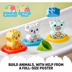 LEGO 10965 DUPLO Bath Time Fun: Floating Animal Train Bath Toy for Babies and Toddlers 1.5 Years Old with Duck, Hippo and Polar... - Additional view 4
