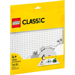 LEGO 11026 Classic White Baseplate Building Base, Square 32x32 Build and Display Board, Construction Toy