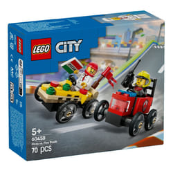 Lego City Pizza Vs. Fire Truck Race Car Pack