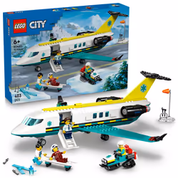 LEGO City 60465 Emergency Air Ambulance Airplane Age 6+ 403pcs