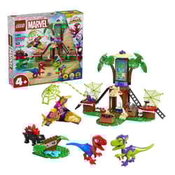 Lego Marvel Spidey And Gobby's Raptor Battle At Tree