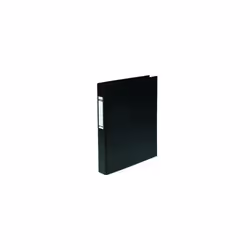 Elba A4 2-Ring Binder 25mm Black. Premium quality ring binders with a heavyweight plastic covering for increased durability.