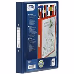 Vision binder PVC 25mm capacity with clear pocket on the front ideal for personalised presentations - side loading pocket. La ...