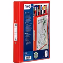 Vision binder PVC 25mm capacity with clear pocket on the front ideal for personalised presentations - side loading pocket. La ...
