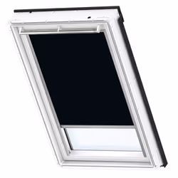 VELUX DKL M04 3009S, Manual, Solid, Venetian blind, Black, Monochromatic, Blackout