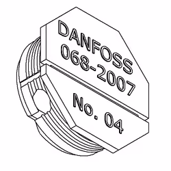 Danfoss 068-2007 plumbing fitting