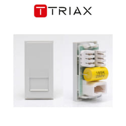 Triax Telephone Master (Krone) Euro Insert Module White Faceplate 304268