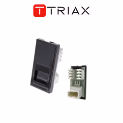 Triax Telephone Slave (Krone) Euro Insert Module Black Faceplate 304271