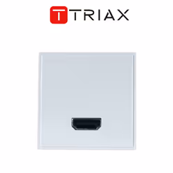Triax HDMI Euro Insert Module White Faceplate 304292