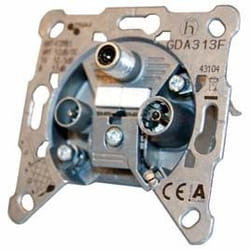 Triax GDA 313 F socket-outlet IEC Grey