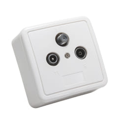 Triax GAD 269 LTE socket-outlet SAT + TV + Radio White