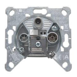 Triax 306271 socket-outlet SAT + TV + Radio Stainless steel