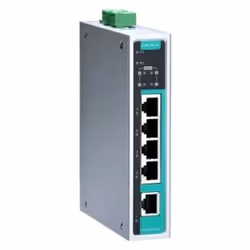 The EDS-G205A-4PoE switches are smart. 5-port. unmanaged full Gigabit Ethernet switches supporting Power-over-Ethernet on por ...