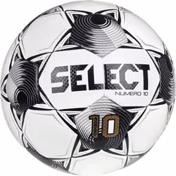 SELECT Numero 10 Soccer Ball  White/Black/Silver V25  Size 4