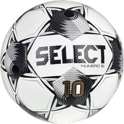 SELECT Numero 10 Soccer Ball  White/Black/Silver V25  Size 4