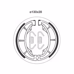 Brake Shoes; sbs; 130 28