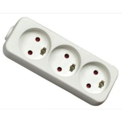Mercodan 980250 power extension 5 m 3 AC outlet(s) White