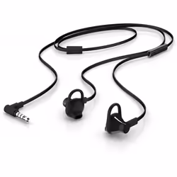 Enhance your listening experience and free up your hands while taking calls with this black in-ear headset. featuring a conve ...