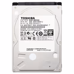 Toshiba 500GB 9.5MM SATA300 5.4K AF