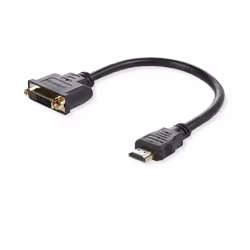 This MicroConnect HDMI to DVI-D 24+1 adapter. allows you to convert an HDMI connector into a DVI connector.You often use a DV ...