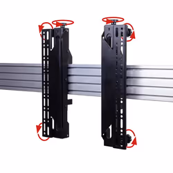 B-Tech SYSTEM X - VESA 400 Flat Screen Interface Arms with Micro-Adjustment for BT8390 (Pair)