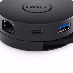 DELL DA300 Wired USB 3.2 Gen 2 (3.1 Gen 2) Type-C Black - Additional view 5