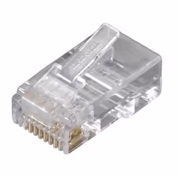 - Eight-conductor plug is designed for high-speed applications.- For 24 or 26 AWG solid or stranded cable with a diameter of ...