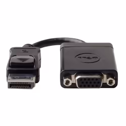The Dell™ DisplayPort to VGA adapter lets you take video content from your laptop or desktop and display it on any monitor. p ...