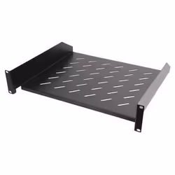 Lanview LVR241025, Rack shelf, Black, Steel, 20 kg, 2U, 19"