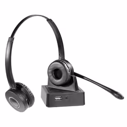 eSTUFF GLB245550, Wireless, Office/Call center, 380 g, Headset, Black