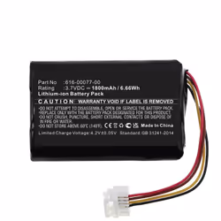 CoreParts MBXGPS-BA107, Lithium-Ion (Li-Ion), 3.7 V, 6.66 Wh, 35 mm, 11 mm, 52 mm